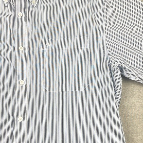 Arnold Palmer Shirt Mens Large Short Sleeve Stripe Button Down Collar Casual - Picture 5 of 12